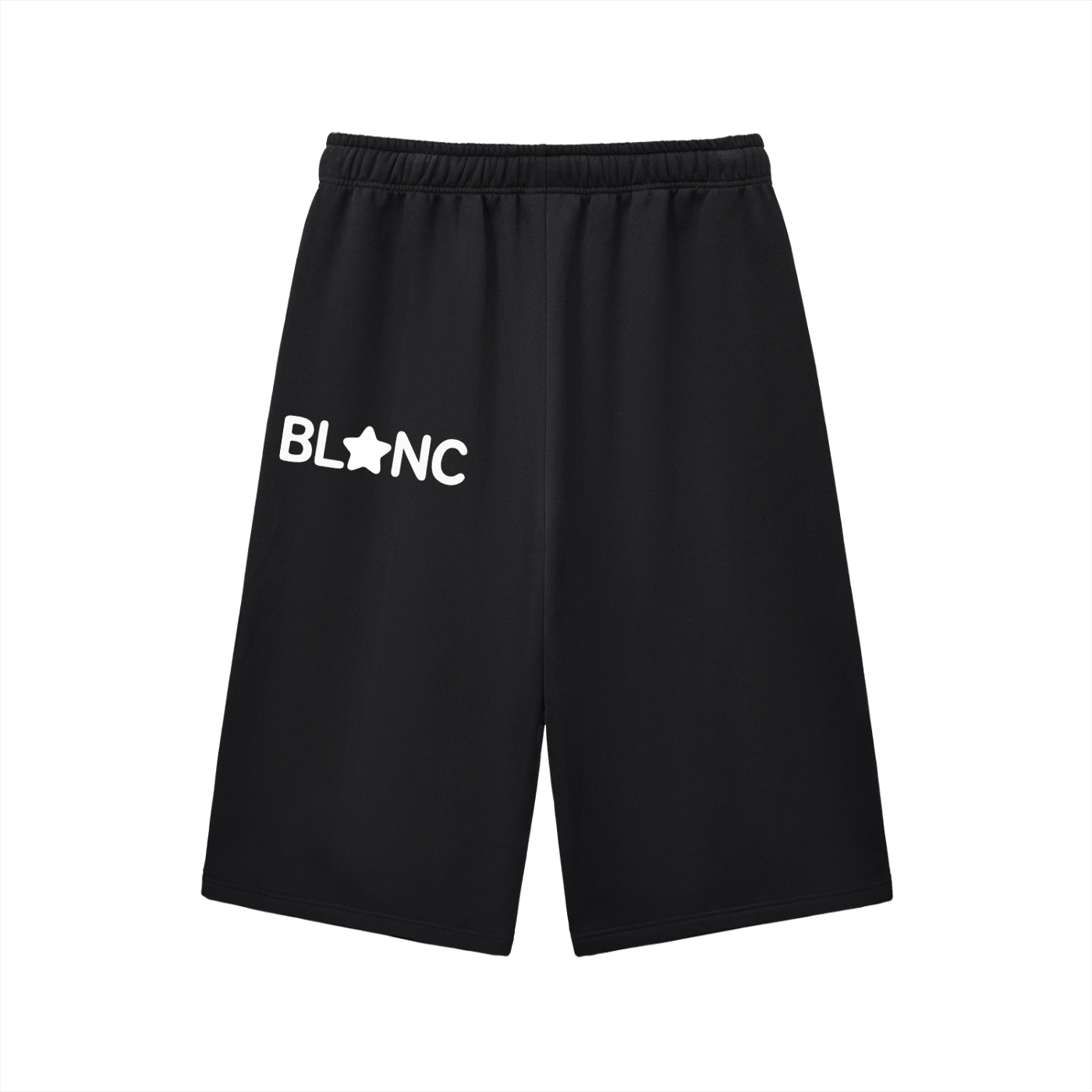 blanc. drawstring shorts