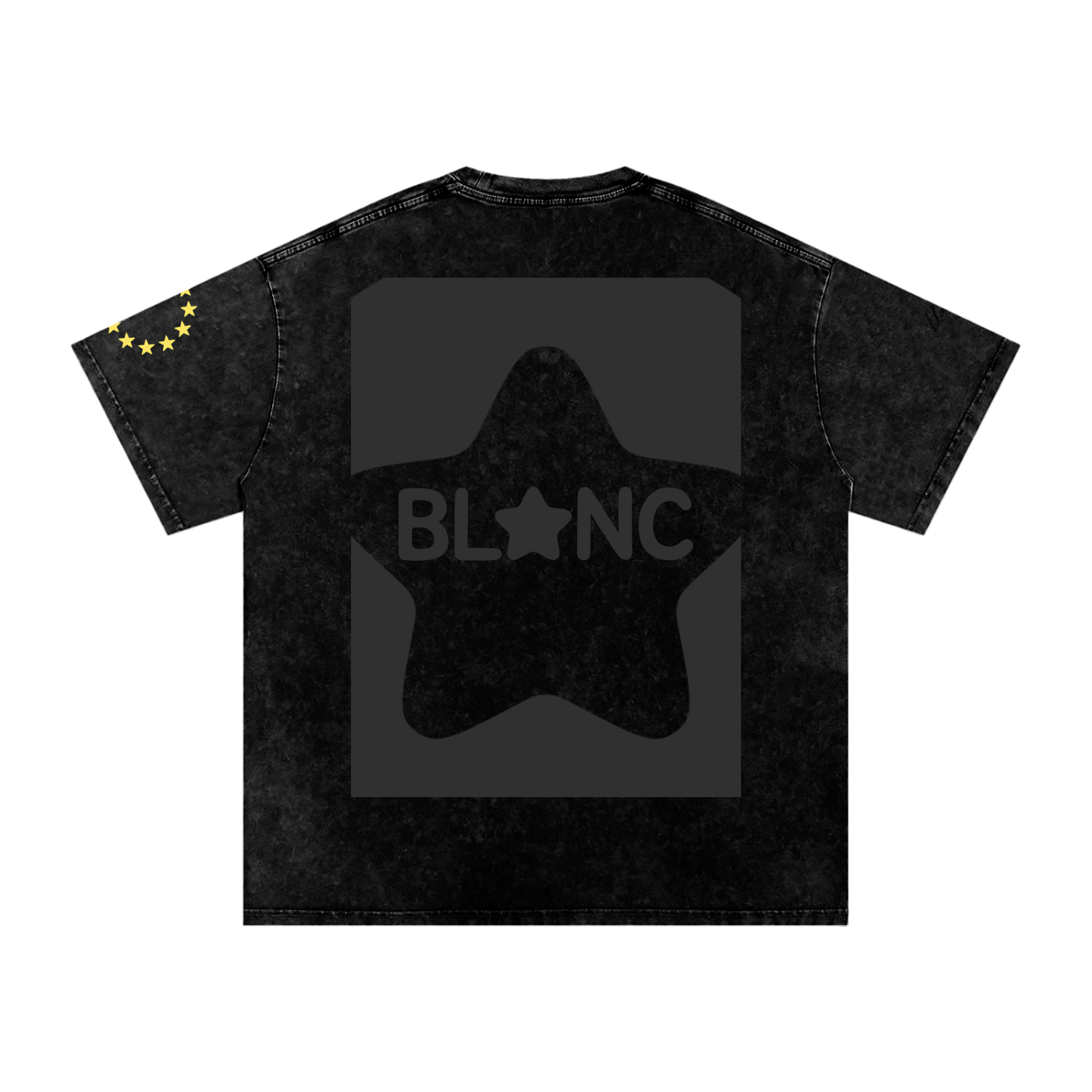 cotton Snow Washed Oversized blanc tee